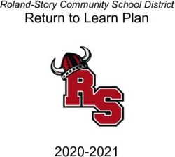 Return to Learn Plan 2020-2021 - Roland-Story Community School District - Roland Story