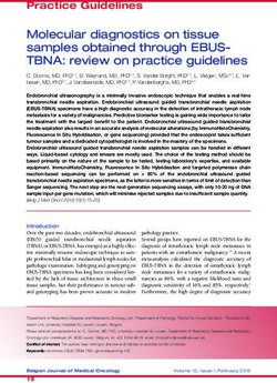 Molecular diagnostics on tissue samples obtained through EBUS- TBNA: review on practice guidelines - BJMO