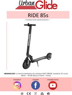 RIDE 85s " Translation of the original instructions " - Urbanglide