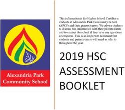 2019 HSC ASSESSMENT BOOKLET - Alexandria Park Community School