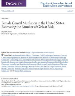 Female Genital Mutilation in the United States: Estimating the Number of Girls at Risk - DigitalCommons@URI