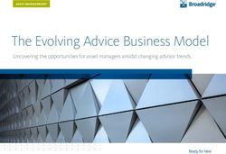 The Evolving Advice Business Model - Uncovering the opportunities for asset managers amidst changing advisor trends - Broadridge