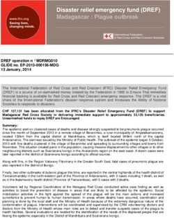 Disaster relief emergency fund (DREF) Madagascar : Plague outbreak