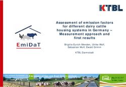 Assessment of emission factors for different dairy cattle housing systems in Germany - Measurement approach and first results - Brigitte ...