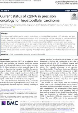 Current status of ctDNA in precision oncology for hepatocellular carcinoma