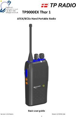 TP9000EX Thor 1 ATEX/IECEx Hand Portable Radio - Basic user guide - Polaris Electronics A/S