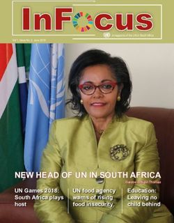 NEW HEAD OF UN IN SOUTH AFRICA - UN Games 2018: South Africa plays host UN food agency warns of rising food insecurity - UNDP in South Africa