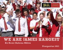 WE ARE JAMES HARGEST Ko Hemi Hakena Matou Prospectus 2021 - James Hargest College