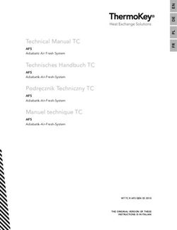 Technical Manual TC - Thermokey