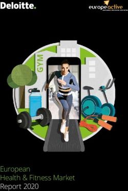 European Health & Fitness Market Report 2020 - Deloitte