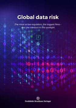 Global data risk The most active regulators, the biggest fines - and the conduct in the spotlight - Freshfields Bruckhaus Deringer