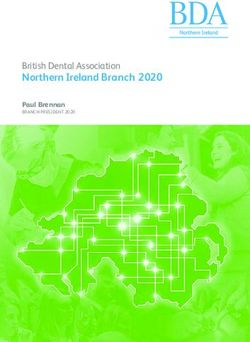 Northern Ireland Branch 2020 - British Dental Association Paul Brennan