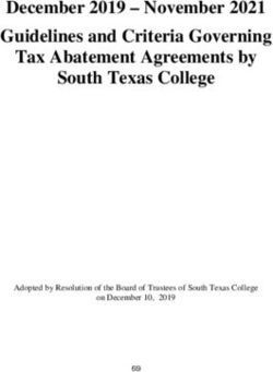 December 2019 - November 2021 Guidelines and Criteria Governing Tax Abatement Agreements by South Texas College - Adopted by Resolution of the ...
