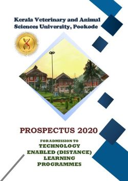 PROSPECTUS 2020 TECHNOLOGY - FOR ADMISSION TO - Kerala Veterinary and Animal  Sciences ...