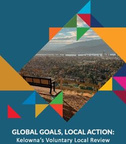 GLOBAL GOALS, LOCAL ACTION: Kelowna's Voluntary Local Review