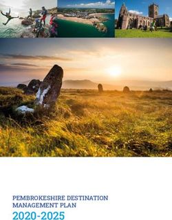 2020-2025 PEMBROKESHIRE DESTINATION MANAGEMENT PLAN