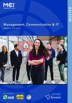 Management, Communication & IT - (English | Full time) - Premium accredited - MCI