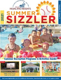 Summer Recreation Programs & Activities Guide! - Highland Heights