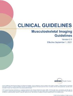CLINICAL GUIDELINES Musculoskeletal Imaging Guidelines Version 2.0 Effective September 1, 2021