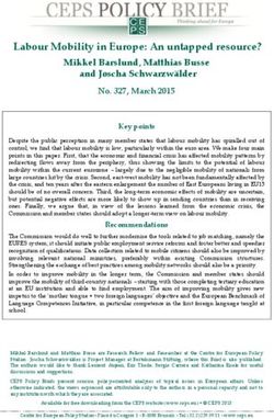 Labour Mobility in Europe: An untapped resource?