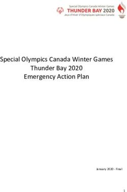 Special Olympics Canada Winter Games Thunder Bay 2020 Emergency Action Plan