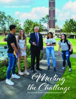 The Challenge Meeting - 2020 IMPACT REPORT - Pensacola State College Foundation