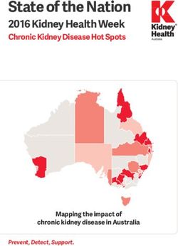 State of the Nation 2016 Kidney Health Week Chronic Kidney Disease Hot Spots - Mapping the impact of - Kidney Health Australia