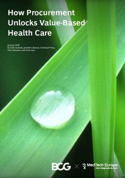 How Procurement Unlocks Value-Based Health Care - January 2020 By Götz Gerecke, Jennifer Clawson, Christoph Pross, Yves Verboven, and Hans Bax