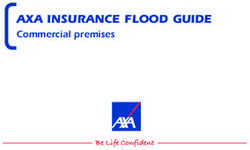 AXA INSURANCE FLOOD GUIDE - COMMERCIAL PREMISES