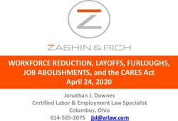 WORKFORCE REDUCTION, LAYOFFS, FURLOUGHS, JOB ABOLISHMENTS, and the CARES Act April 24, 2020 Jonathan J. Downes Certified Labor & Employment Law ...
