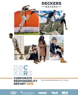 CORPORATE RESPONSIBILITY REPORT 2019 - Deckers Brands