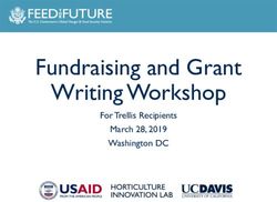 Fundraising and Grant Writing Workshop - For Trellis Recipients March 28, 2019 Washington DC - UC Davis