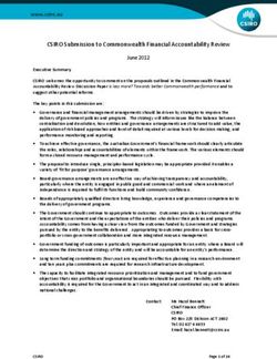 CSIRO Submission to Commonwealth Financial Accountability Review