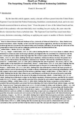 Dead Law Walking: The Surprising Tenacity of the Federal Sentencing Guidelines