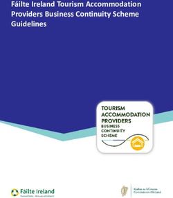 Fáilte Ireland Tourism Accommodation Providers Business Continuity Scheme Guidelines