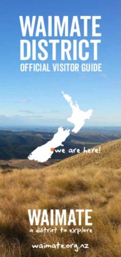WAIMATE DISTRICT official visitor guide - we are here! waimate.org.nz