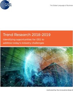 Trend Research 2018-2019 - Identifying opportunities for GS1 to address today's industry challenges
