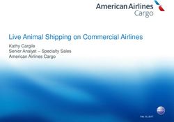 Live Animal Shipping on Commercial Airlines - Kathy Cargile Senior Analyst - Specialty Sales American Airlines Cargo