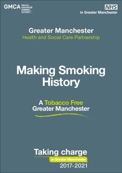 Making Smoking History - Greater Manchester - A Tobacco Free Greater Manchester - Greater Manchester Health & Social ...