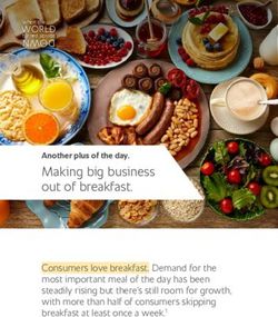 Making big business out of breakfast - Another plus of the day.