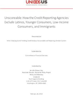 Unscoreable: How the Credit Reporting Agencies Exclude Latinos, Younger Consumers, Low-Income Consumers, and Immigrants - UnidosUS