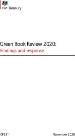 Green Book Review 2020: Findings and response - CP331 November 2020 - Gov.uk