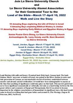 Join La Sierra University Church and La Sierra University Alumni Association for their Centennial Tour to the Land of the Bible-March 17-April 10 ...