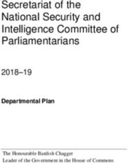 Secretariat of the National Security and Intelligence Committee of Parliamentarians 2018-19 - Canada.ca