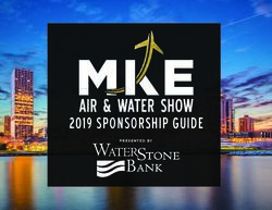 2019 SPONSORSHIP GUIDE - PRESENTED BY - Milwaukee Air & Water Show