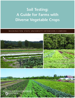 Soil Testing: A Guide for Farms with Diverse Vegetable Crops - WASHINGTON STATE UNIVERSITY EXTENSION EM050E