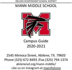 MANN MIDDLE SCHOOL ABILENE INDEPENDENT SCHOOL DISTRICT - Campus Guide