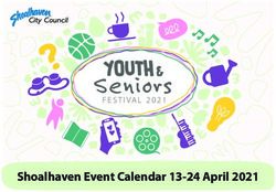 Shoalhaven Event Calendar 13-24 April 2021 - FESTIVAL 2021