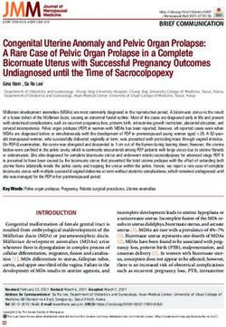 Congenital Uterine Anomaly and Pelvic Organ Prolapse: A Rare Case of Pelvic Organ Prolapse in a Complete Bicornuate Uterus with Successful ...