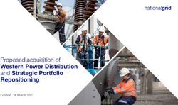 Proposed acquisition of Western Power Distribution and Strategic Portfolio Repositioning - London, 18 March 2021